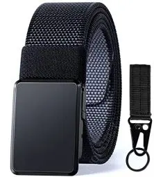 Produktbild: EIOKBECY Gürtel Herren, Taktischer Militär Gürtel mit Schnellspanner Metallschnalle, 2 Farben Nylon Gürtels für Outdoor Sport, Golf, Casual und Arbeit
