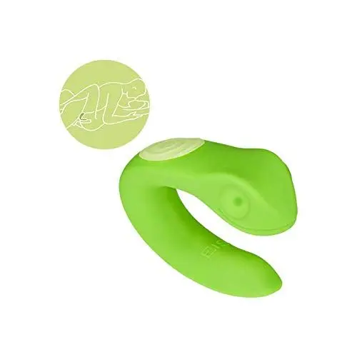 Produktbild: EIS Paar-Vibrator Gecko | 10 erotische Vibrations-Programmen | Sex-Spielzeug für Paare | 2 Motoren mit Akku-Technik | Wasserdicht (IPX7)