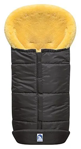 Produktbild: Heitmann Eisbärchen Premium Lammfell-Fußsack, Design:grau-meliert (grau)