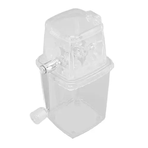 Produktbild: Eiscrusher Maschine Manueller Eiszerkleinerer Tragbarer Eiszerkleinerer Handkurbel Eiszerkleinerer Eisrasierer(Transparent)