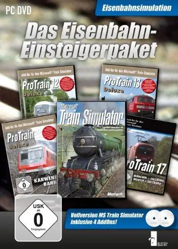 Produktbild: Eisenbahn Einsteigerpaket MSTS HP + 4Strecken - (PC)