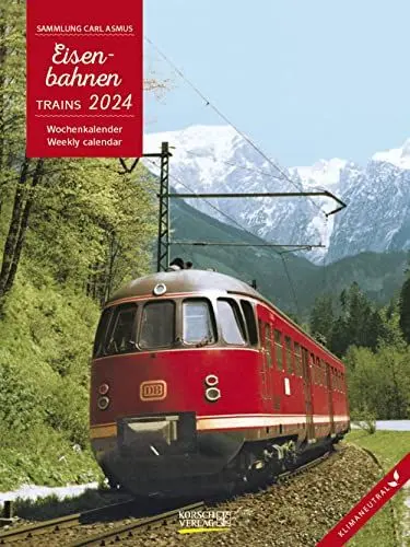 Produktbild: Eisenbahnen 2024: Foto-Wochenkalender. Klimaneutrale Herstellung.