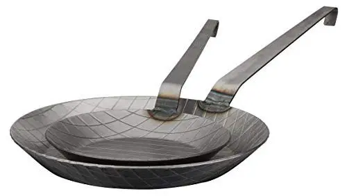 Produktbild: GSW Gastro Traditionell, Bratpfannen-Set, ⌀20 cm & ⌀28 cm, Silber, geschmiedet aus Eisen, 2er-Set