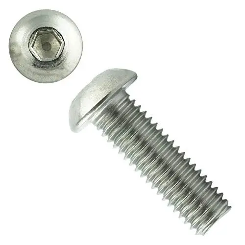 Produktbild: Eisenwaren2000 | M3 x 10 mm Linsenkopfschrauben mit Innensechskant (100 Stück) - ISO 7380 Linsenkopf Schrauben mit Flachkopf - Gewindeschrauben - Edelstahl A2 V2A - rostfrei