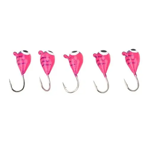 Produktbild: Eisfischen Jigs Köder High Carbon Steel Angelhaken Gear Tackle 5MM Winter
