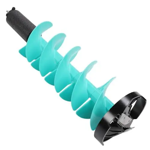 Produktbild: Eisschnecke, Eisfischschnecke, Eisschneckenbohraufsatz, 8-Zoll-Eisfischschneckenbohrer, Elektrischer Bagger, Schneckenbohrer, Eisfischen, Eisschnecken für Tiefe Gewässer und