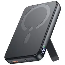 Produktbild: Eissix Power Bank, Kompatibel mit Magsafe PowerBank 12000mah, PD 22.5W USB-A Ausgabe, Kabelloses Tragbares Ladegerät mit Typ-C-Eingang und -Ausgang, LED-Anzeige für iPhone 15/14/13/12/Pro/Pro Max