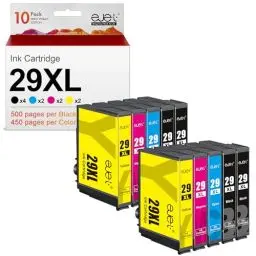 Produktbild: ejet 29 XL 29XL Multipack Druckerpatronen Kompatible für Epson 29 29XL Expression Home XP-342 XP-245 XP-442 XP-235 XP-335 XP-432 XP-435 XP-332 XP-345 Drucker (4Schwarz 2Cyan 2Magenta 2Gelb,10-Pack)