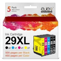 Produktbild: ejet 5er-Pack 29XL Druckerpatronen für Epson 29 XL 29XL Multipack Patronen für Expression Home XP-235 XP-245 XP-255 XP-332 XP-335 XP-342 XP-352 XP-345 XP-432 XP-435 XP-442 XP-445