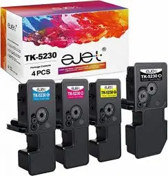 Produktbild: ejet Kompatibel Tonerkartusche als Ersatz für Kyocera TK5230 TK5230K TK-5230C TK-5230M TK-5230Y für ECOSYS M5521CDN M5521CDW P5021CDN P5021CDW (Schwarz,Cyan,Gelb,Magenta, 4er-Pack)