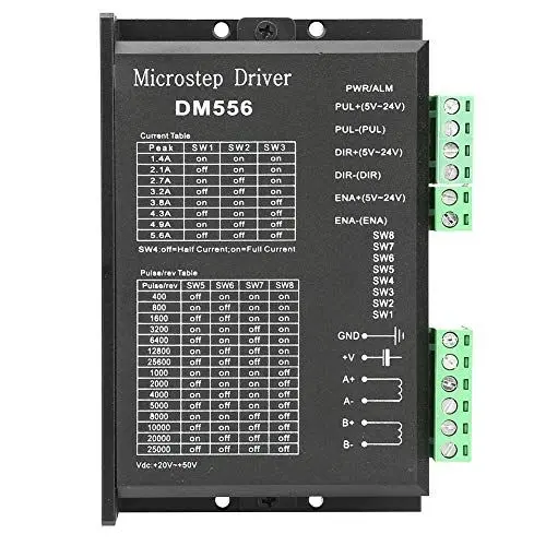 Produktbild: Ejoyous 2-phasiger Schrittmotortreiber 42/57 Schrittmotortreiber 24V-50V DC DM556 Schrittmotor-Treiber für automatische Verpackungsmaschinen und Graviermaschinen