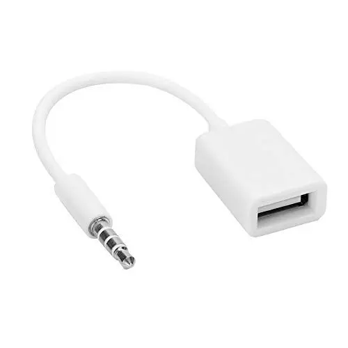 Produktbild: 3,5 Mm Klinkenstecker auf USB Buchse, Stecker Klinke auf USB-Buchse Auto AUX Audio Plug Audiokabel Konverter Adapterkabel