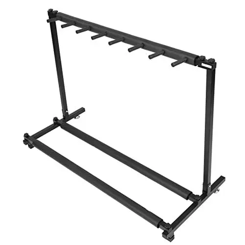 Produktbild: Ejoyous 5 Fach Gitarrenständer, Multifunktion Gitarrenständer Metallgitarren Display Stand Rack Organizer Gitarrenstativ Gitarre Halterung mit Gummikontakte, für Akustikgitarre Akustikbass(5)