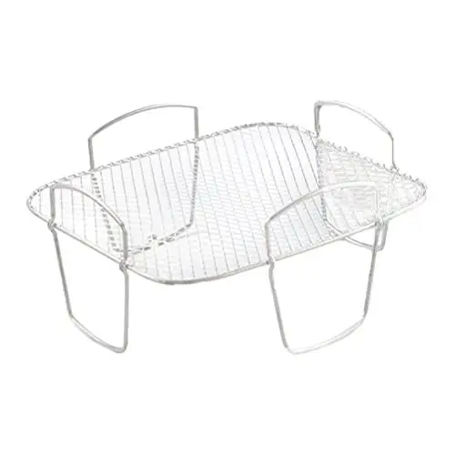 Produktbild: Ejoyous Air Fryer Rack, Edelstahl Heißluftfritteuse Grillrost Heißluftfritteuse Zubehör Quadratisch Airfryer Zubehör für Luftfritteusen Töpfe Schnellkochtöpfe Bambusdampfer Töpfe (Grill)