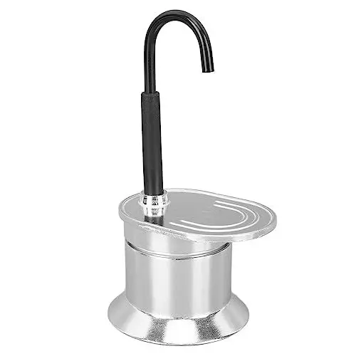 Produktbild: Ejoyous Espressokocher 1 Tasse, 50ML Moka-Kanne 1 Tassen Aluminiumlegierung Mokkakanne Espressokanne Espresso Maker Induktion Kaffeemaschine, Macht Echten Italienischen Kaffee