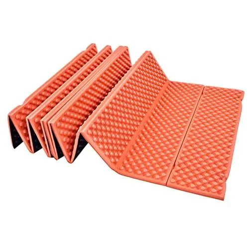 Produktbild: Isomatte Faltbar, Camping Isomatte Ultraleicht Schaumstoffmatte Strandmatte Outdoor Matratze für Camping Beach 185x55cm (ORANGE)