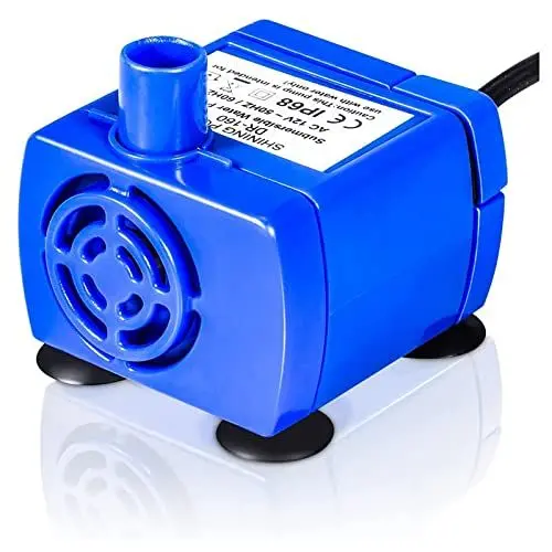 Produktbild: Ejoyous Mini Wasserpumpe, Katzenbrunnen Pumpe Haustier Wasserspender Leise Ersatzpumpe Trinkbrunnenpumpe 5.9ft Long Cable Katzentrinkbrunnen