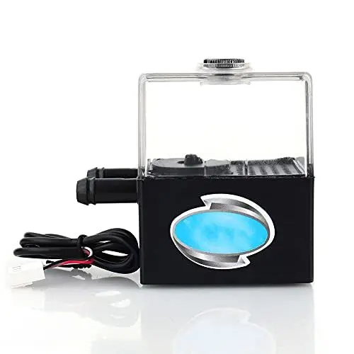 Produktbild: Ejoyous PC Wasserkühlung Pumpe, PC CPU Wasserpumpe PC Wassertank Kühlsystem PC Flüssigkeitskühler Reservoir Computer Wasserkühlungssystem, 300 l/h Durchfluss 3P Stromanschluss