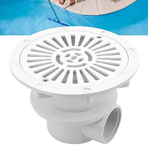 Produktbild: Ejoyous Pool Hauptablauf, Pool Main Drain Bodenablauf Runder Swimmingpool Im Erdgeschoss Ablaufabdeckung G2 Wasserablauf Ablaufzubehör für Unterirdische Poolteiche Aquarium Weiß