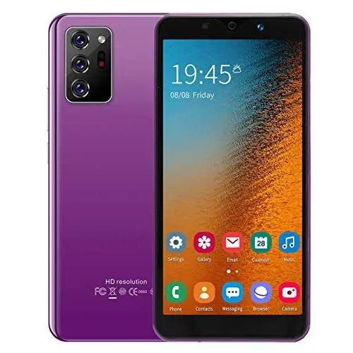 Produktbild: Ejoyous Smartphone Note30 Plus, 5,72-Zoll-Dual-Karten-Dual-Standby-Smartphone ohne Sperre mit HD-Kameras, 512 MB + 4 GB Gesichtserkennung Android 4.4.2 SIM-freies Mobiltelefon(Violett)