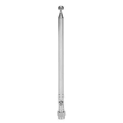 Produktbild: Teleskopantenne aus Legierung mit 6 Abschnitten, Radio-TV-Antennenkabel mit SMA-Stecker und 2-cm-Sockel, Frequenzbereich: 40MHz-6G, für Radio-TV-VHF/UHF-Wireless-System