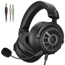 Produktbild: EKSA PC Gaming Headset, PS4 Gaming Kopfhörer mit Mikrofon, Over Ear kopfhörer 3.5 mm Kabel, Abnehmbarem Noise Cancelling Mic, Bass Surround Sound, Headphones für PS5 Gamer, Xbox, Switch, Laptop