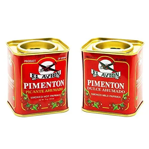 Produktbild: El Avion - 2er Set Pimenton Picante Ahumado - Scharfes und süßes geräuchertes Paprikapulver (2 x 75 g)