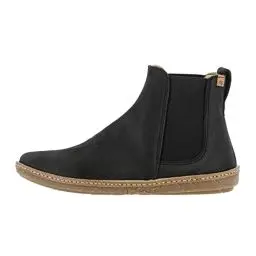 Produktbild: El Naturalista Damen Chelsea Boots Coral, Frauen Stiefeletten,Wechselfußbett,uebergangsstiefel,Schlupfstiefel,flach,Stiefel,Black,38 EU / 5 UK