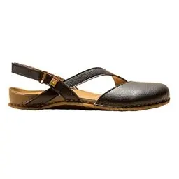 Produktbild: El Naturalista Damen Sling Ballerinas PANGLAO, Frauen Flats,Slip-ons,Slingback,Leder,Ballerinen,Pumps,Halbschuhe,Slipper,Black,36 EU / 3.5 UK