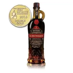 Produktbild: El Ron Prohibido Rum Reserva 15 | Premium Rum |Im 15-Jahre-Solera-Verfahren hergestellt | Abgerundet mit Rosinenwein | Langer, weicher Abgang |40% Vol. | 700ML