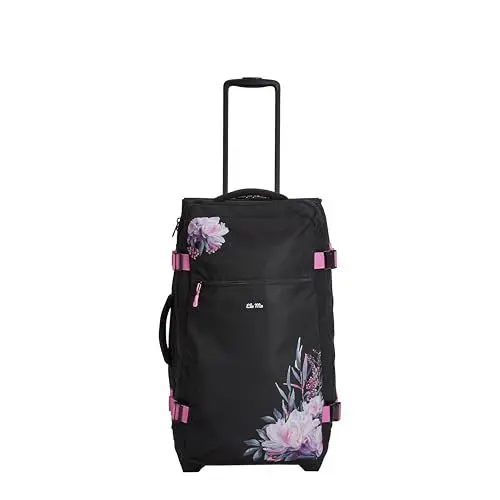 Produktbild: Ela Mo Reisetasche mit Rollen - Reisen mit Leichtigkeit - 78 Liter - Stilvolle Damen Rolltasche - Leicht, handlich, nachhaltig (Beauty in Darkness)