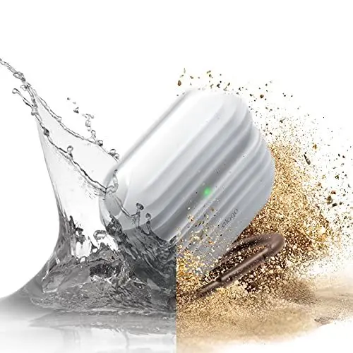 Produktbild: elago wasserdichte Schutzhülle, kompatibel mit Apple AirPods Pro 2, kompatibel mit Apple AirPods Pro – gegen Staub, wasserdichte Schutzhülle (Blau im Dunkeln)