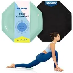 Produktbild: ELANI - Yoga Kniekissen (2er Pack) - Extra dick & bequem mit Anti Rutsch Oberfläche - Silikon Pads Knie Yoga - Kniepads für Sport - mini Yoga Matte
