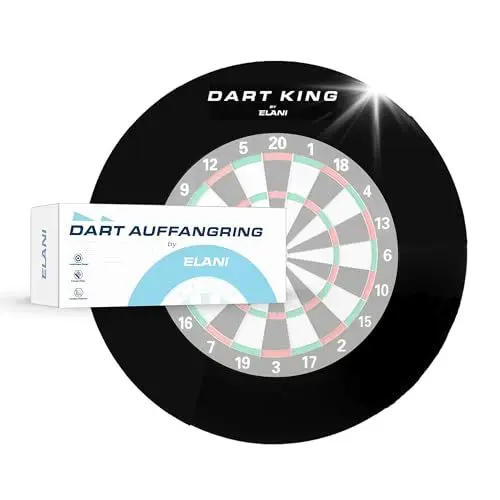 Produktbild: ELANI – Schutzring Dart Surround inkl. Abwurflinie für alle Scheiben- optimaler Schutz von Wand, Dartpfeil und Flight – Dartboard surround Dartscheibe Schutzring–Wandschutz Dartscheibe, Dart catchring