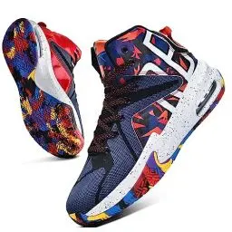 Produktbild: ELAPHURUS Kinder Basketballschuhe Jungen Basketball Shuhe Mesh Sneaker Tennis Walking Schuhe für Jungen Mädchen,Mehrfarbig,41 EU