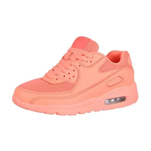 Produktbild: Elara Damen Herren Sneaker Sport Laufschuhe Turnschuhe Chunkyrayan H001 Watermelon Red-38