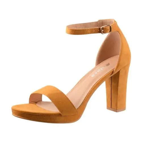 Produktbild: Elara Damen Pumps High Heels Chunkyrayan WW100 Yellow-39