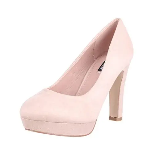 Produktbild: Elara Damen Pumps Plateau Chunkyrayan E22360 Beige-38