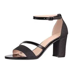 Produktbild: Elara Damen Sandaletten Strass Chunkyrayan C-23 Black-39