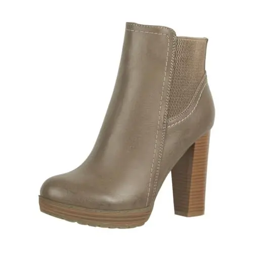 Produktbild: Elara Damen Stiefelette Ankle Boots Chunkyrayan EL500 Khaki-40