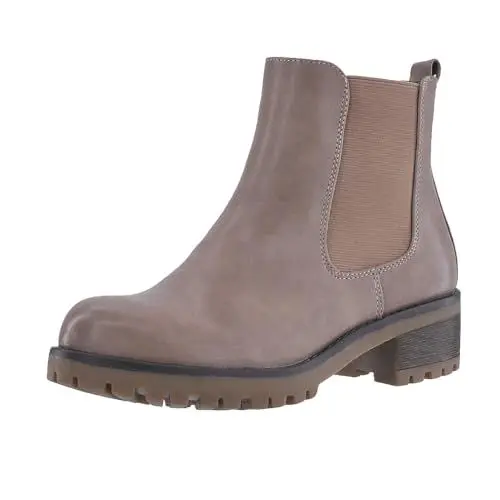 Produktbild: Elara Damen Stiefeletten Chelsea Boots Chunkyrayan S160 Khaki-41