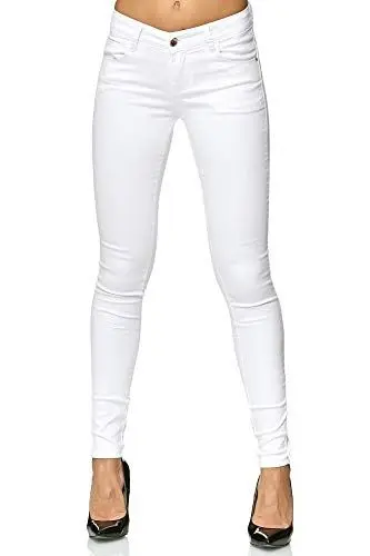 Produktbild: Elara Damen Stretch Hose Push Up Jeans Gummizug Chunkyrayan YF 2620 36 (S)