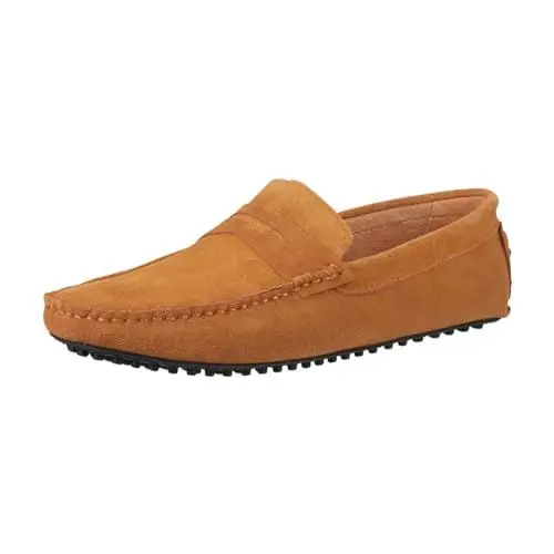 Produktbild: Elara Herren Mokassins Wildleder Segelschuhe Chunkyrayan RL1001 Camel-40