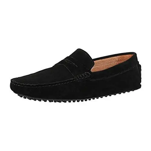 Produktbild: Elara Herren Mokassins Wildleder Segelschuhe Chunkyrayan RL1001 Noir-41