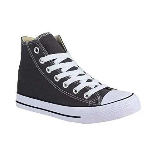 Produktbild: Elara Unisex Sneaker High Top Sportschuhe Chunkyrayan 3600-3601 DK.Grey 44