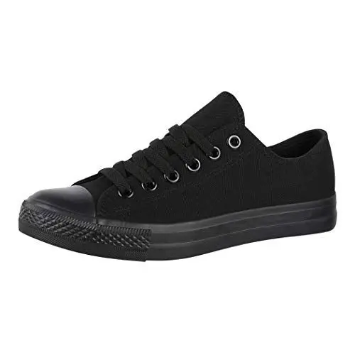 Produktbild: Elara Unisex Sneaker Low top Turnschuh Textil Chunkyrayan 01A-35B-Allblack-41