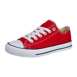 Produktbild: Elara Unisex Sneaker Low top Turnschuh Textil Chunkyrayan 36-46 A-YD3230-Rot-42