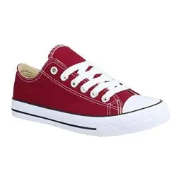 Produktbild: Elara Unisex Sneaker Textil Turnschuh Low top Chunkyrayan B-YD3230-Bordorot-36