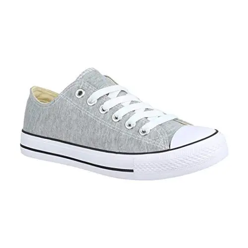 Produktbild: Elara Unisex Sneaker Textil Turnschuh Low top Chunkyrayan CHF Lt.Grey-39