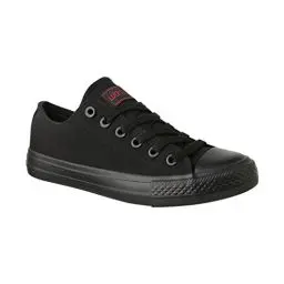 Produktbild: Elara Unisex Sneaker Textil Turnschuh Low top Chunkyrayan 089-A-AllBlack-37